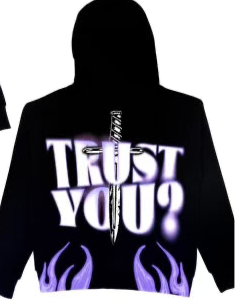 Skull Hoodie (Black/Purple)