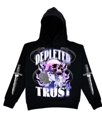 Skull Hoodie (Black/Purple)